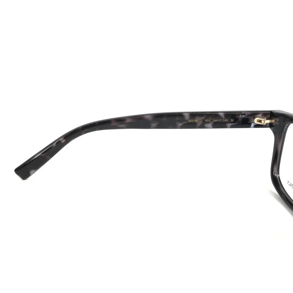 Gucci Eyeglasses Frames GG1987O 003 Black Tortoise Rectangle Full Rim 54-17-145
